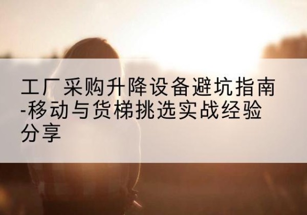 昂昂溪移动式升降机怎么选-工厂采购升降设备避坑指南-移动与货梯挑选实战经验分享